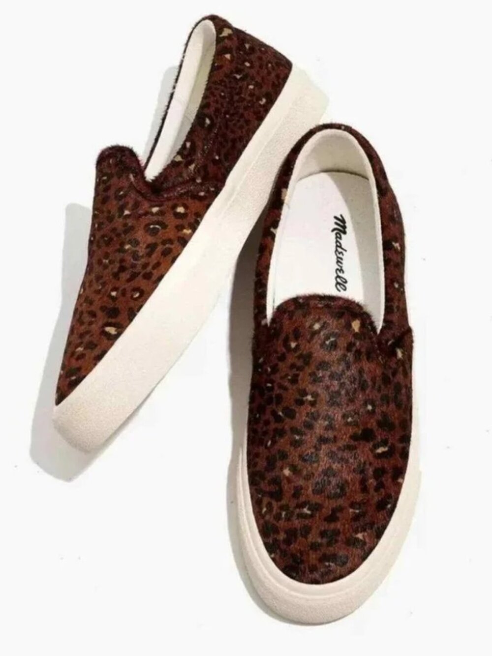 Madewell Sidewalk Recycled Fur-Dyed Calf Sneaker Women's - Brown/Tan/Black 10